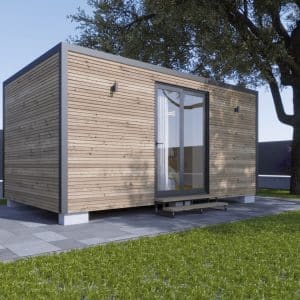 Módulo prefabricado en madera