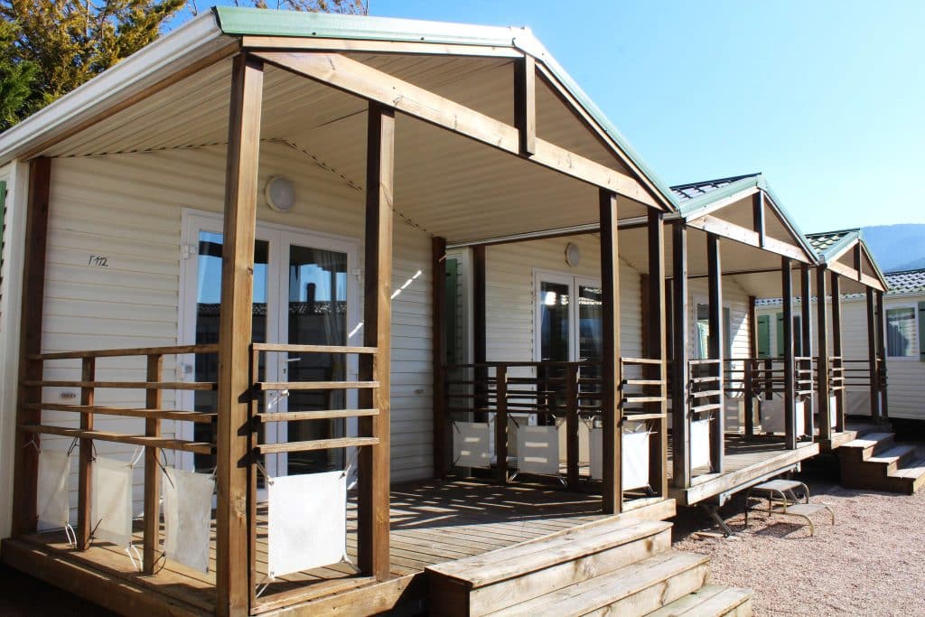 mobil home con terraza