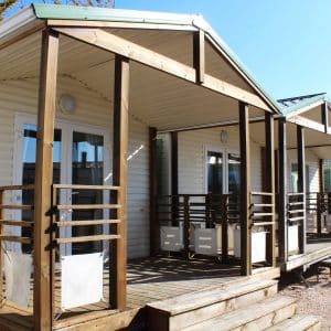mobil home con terraza