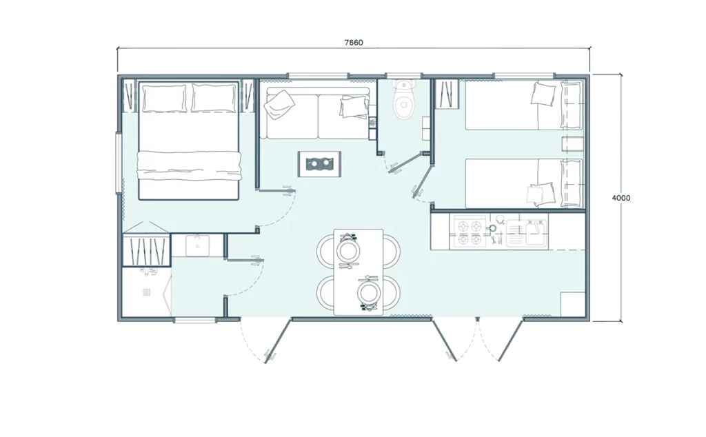 plano mobil home bora bora 766