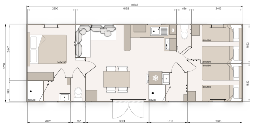 NEST 40 3 LIFE PLAN 2D AVEC COTES